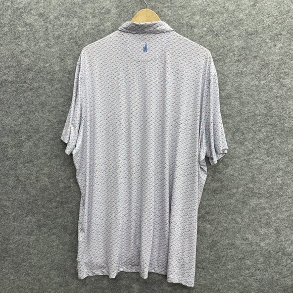 Johnnie-O Men's Polo Shirt, Sporty Activewear, UPF 50 Protection, Blue, XXL, NEW - Picture 3 of 13